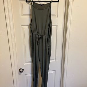 Army green romper with pockets. Worn twice.